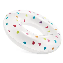 Heart swimming ring, damage-resistant, 81 cm long