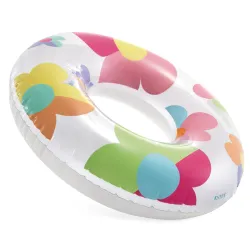 Colorful swimming ring, perfect for summer water activities