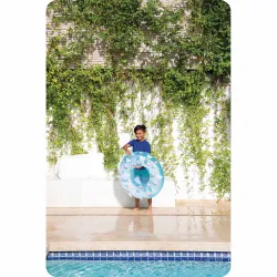Perfect swimming ring for holidays, 81 cm, for garden fun