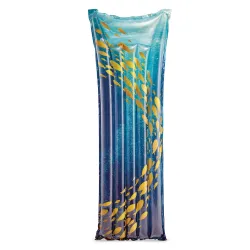 Vibrant swimming mattress, great for summer days