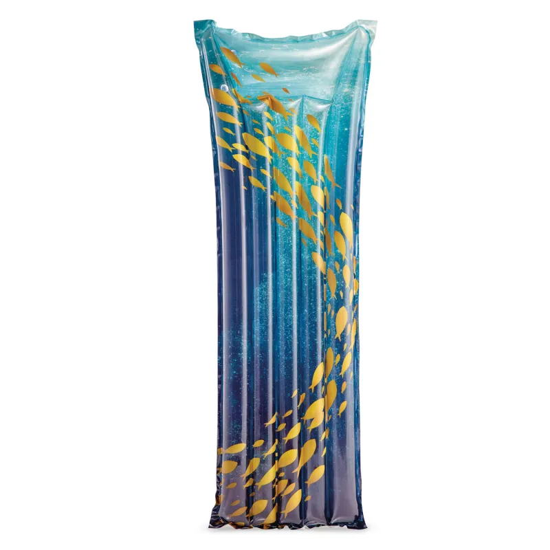 Vibrant swimming mattress, great for summer days