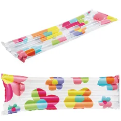 Swimming mattress with floral design Intex 59720, perfect for water fun