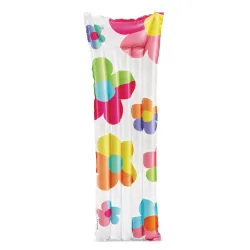 Colorful swimming mattress Flowers Intex 59720, great for summer fun