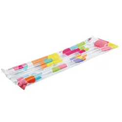 Swimming mattress Flowers Intex 59720 made of durable material