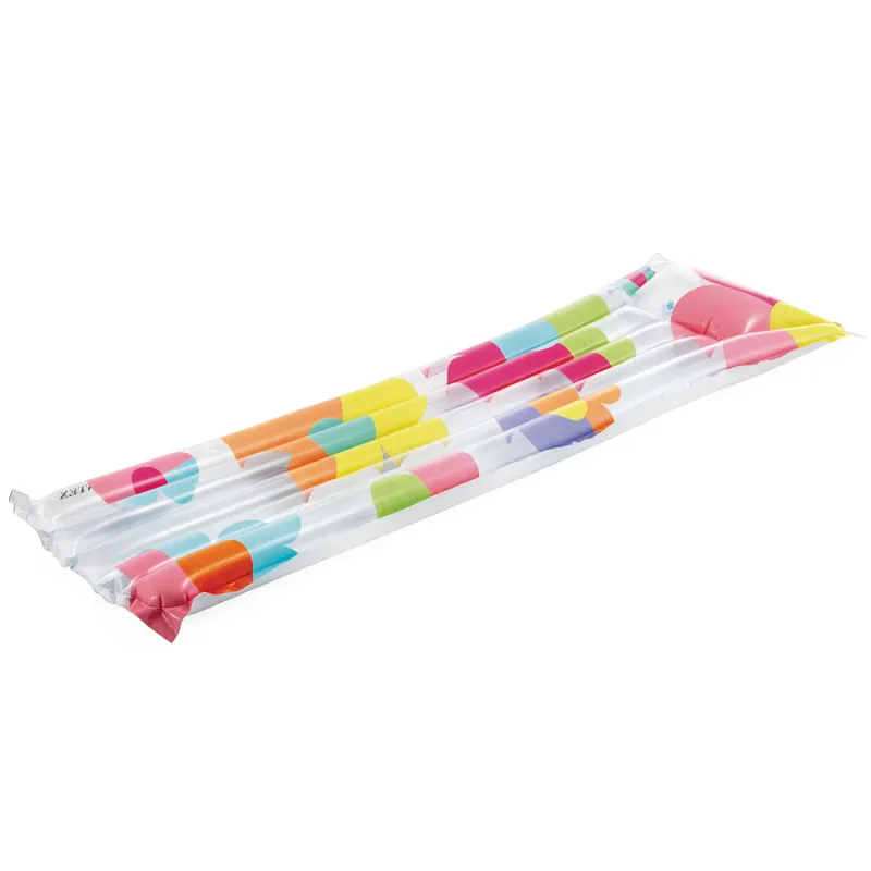 Swimming mattress Flowers Intex 59720 made of durable material