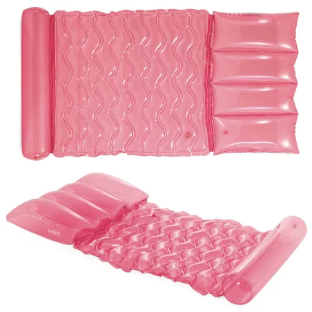 Pink swimming mattress Intex 58725, comfortable and durable, perfect for water activities