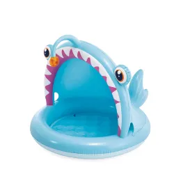 Fishing Angler Baby Pool with Canopy 102 x 94 cm, perfect for garden playtime for kids