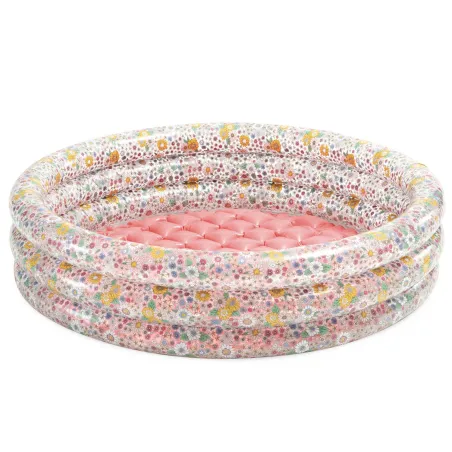 Inflatable baby pool with flower design, perfect for summer fun