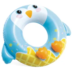 Colorful penguin swimming ring 81 cm, great for the beach