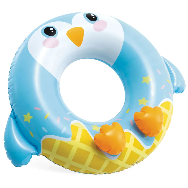 Colorful penguin swimming ring 81 cm, great for the beach