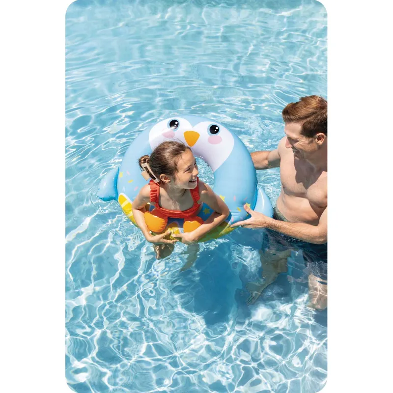 Penguin swimming ring 81 cm, perfect for garden fun
