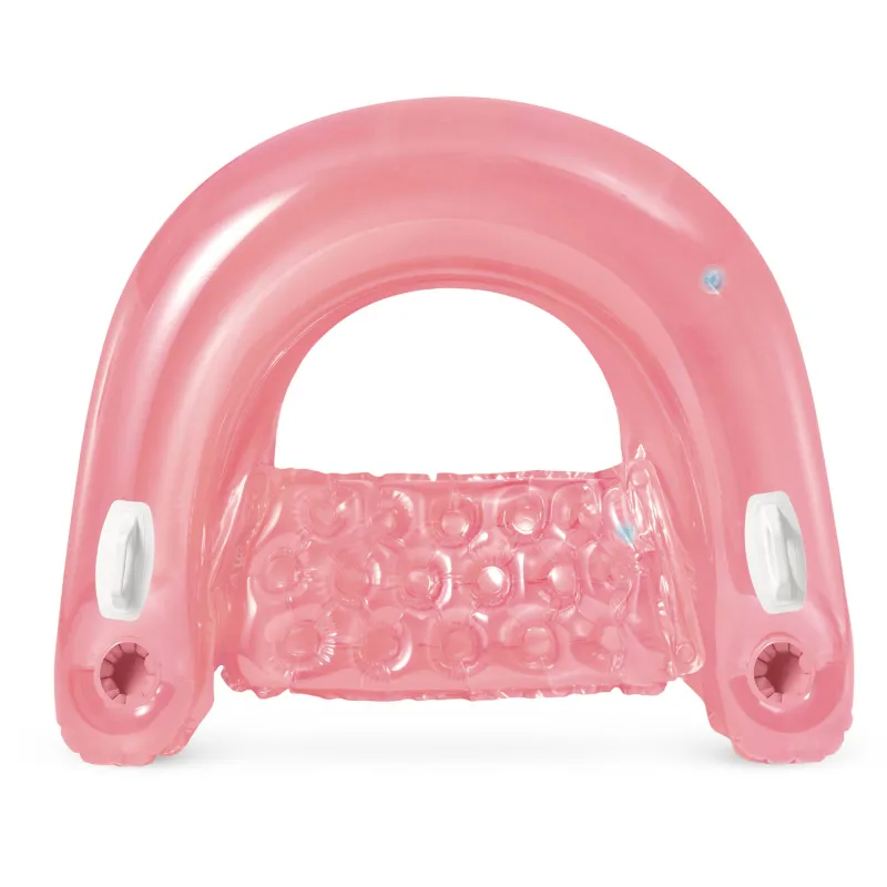 Pink swimming chair, perfect for relaxing in the pool or beach