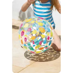 Durable inflatable beach ball, 51 cm, perfect for water play and beach activities