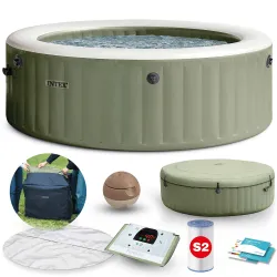 6-person inflatable SPA with hydromassage, perfect for outdoor relaxation