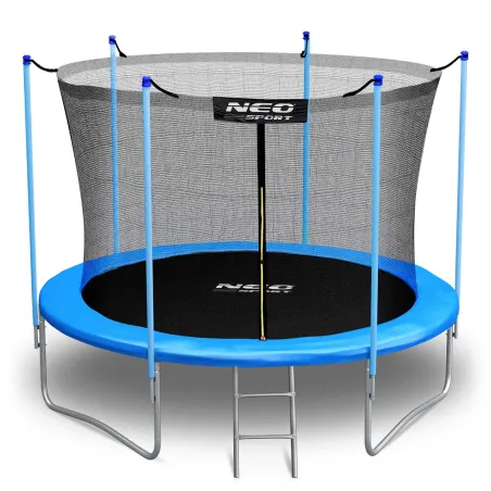 Garden trampoline 6ft with safety net and ladder, perfect for outdoor fun
