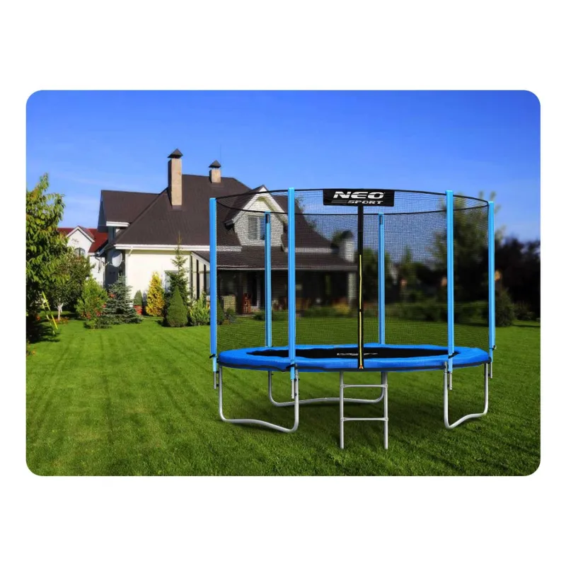 Green 6ft Garden Trampoline with Safety Net from Neo-Sport