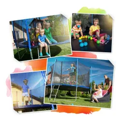 6ft Garden Trampoline with Sturdy Frame and Safety Net
