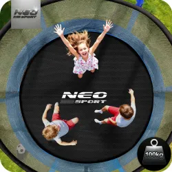 Durable 8ft garden trampoline made of strong material for safe jumping