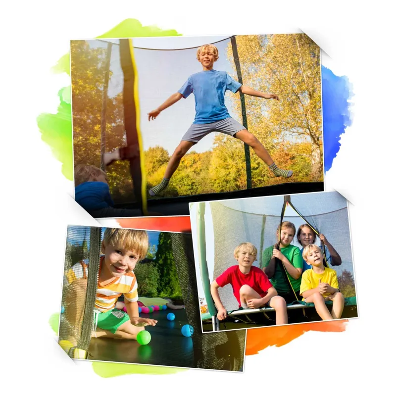 8ft garden trampoline, strong and durable, ideal for kids