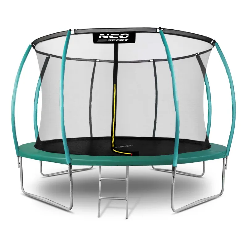 14ft garden trampoline made from durable weather-resistant material for long-lasting use