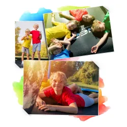 14ft garden trampoline with safety certification, ensuring safe play for children