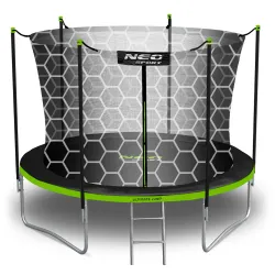 8ft trampoline made of strong steel, durable and safe for kids