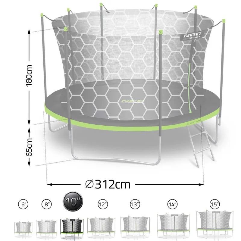 10ft garden trampoline, perfect for children's play in the backyard