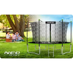 12ft garden trampoline with strong fabric, safe and durable