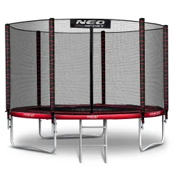 Garden Trampoline 8ft/252cm with Outer Safety Net and Ladder Neo-Sport