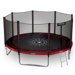 Durable 12ft garden trampoline with strong safety net for secure jumping