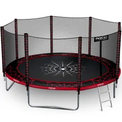 Garden trampoline made of strong steel and weather-resistant material