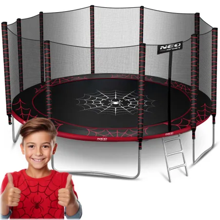 15ft Garden Trampoline with Safety Net and Ladder by Neo-Sport