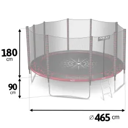 15ft Garden Trampoline with Durable Materials and Strong Steel