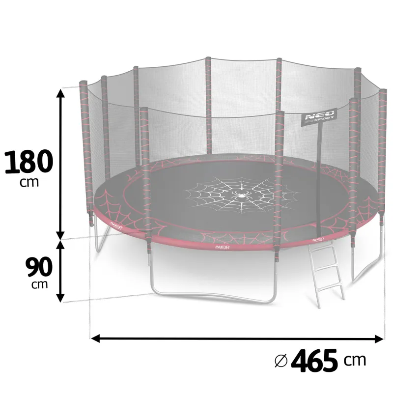 15ft Garden Trampoline with Durable Materials and Strong Steel