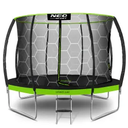 Colorful and durable 14ft garden trampoline, perfect for backyard fun