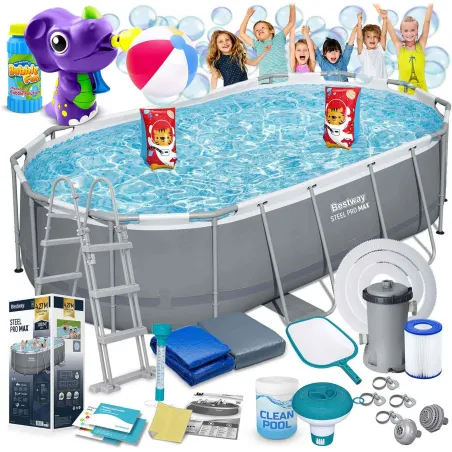 Bestway 56620 frame pool 427 x 250 x 100 cm, perfect for outdoor fun