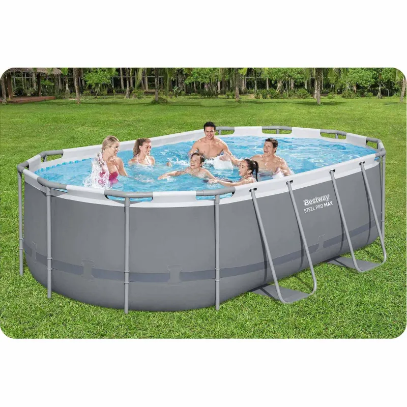 Perfect for outdoor fun, 427 x 250 x 100 cm frame pool for the garden