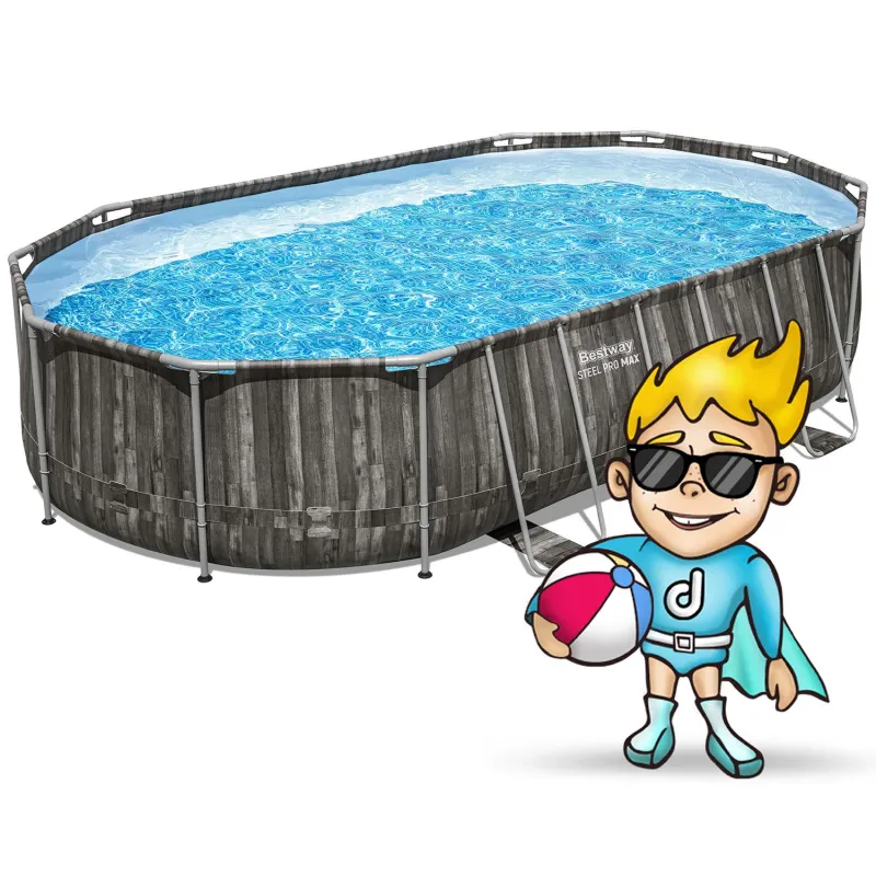 Spacious garden pool 610 x 366 x 122 cm, great for summer days