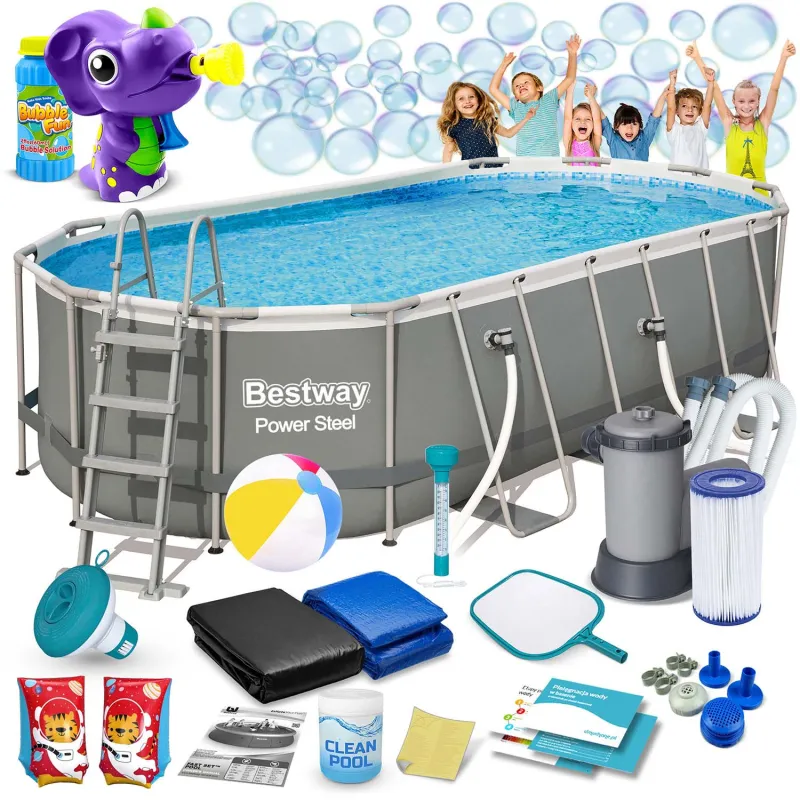 Bestway 56710 Garden Frame Pool 549 x 274 x 122 cm 17-in-1 with sturdy frame