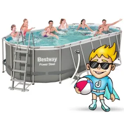 Bestway 56710 Garden Frame Pool 549 x 274 x 122 cm 17-in-1 in modern style