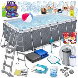 Garden frame pool 412 x 201 x 122 cm, perfect for outdoor fun, 17in1 Bestway 56722