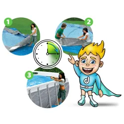 Frame pool, perfect for relaxing in the garden on hot days