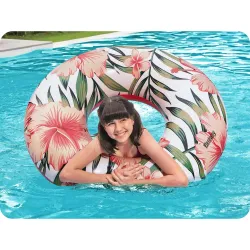 Colorful 119 cm swimming ring, great for water play