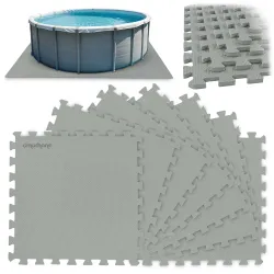 Foam mat under pool puzzle 50 x 50 cm 8 pcs