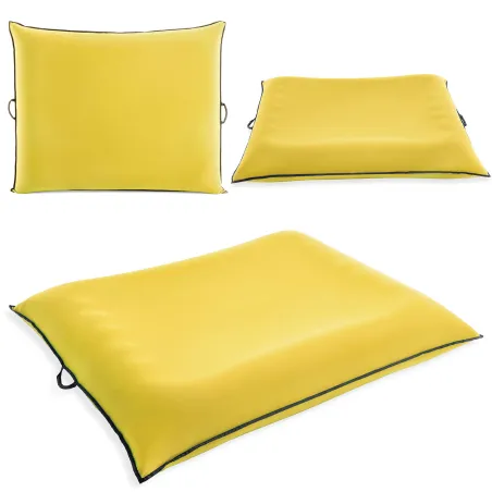 Luxe Lounge swimming airbed with comfortable backrest, perfect for water fun