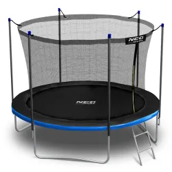 Green 8ft Garden Trampoline with Safety Net by Neo-Sport