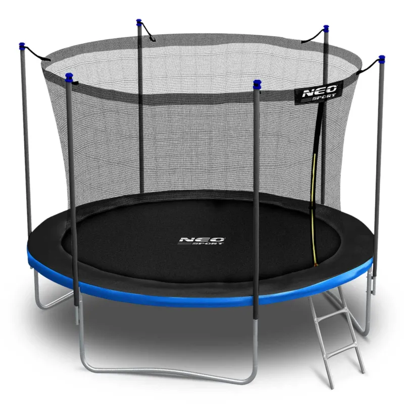 Green 8ft Garden Trampoline with Safety Net by Neo-Sport