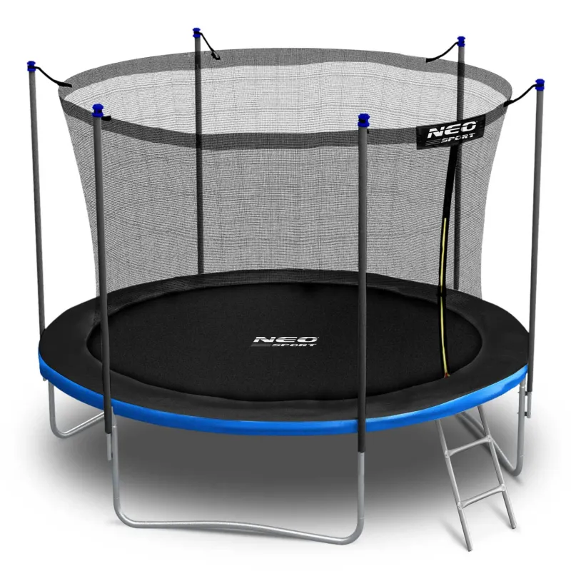 Green 10ft garden trampoline, perfect for outdoor spaces and family fun