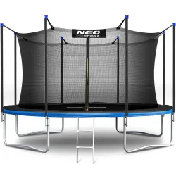 Green garden trampoline 12ft, perfect for outdoor play and family fun