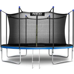 Durable 12ft garden trampoline made of strong fabric for safe jumping